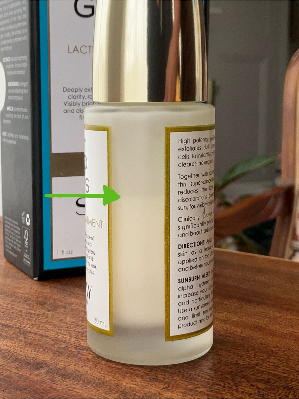 (1 oz) Sunday Riley Good Genes Lactic Acid Serum ~60% Full - Picture 3 of 5